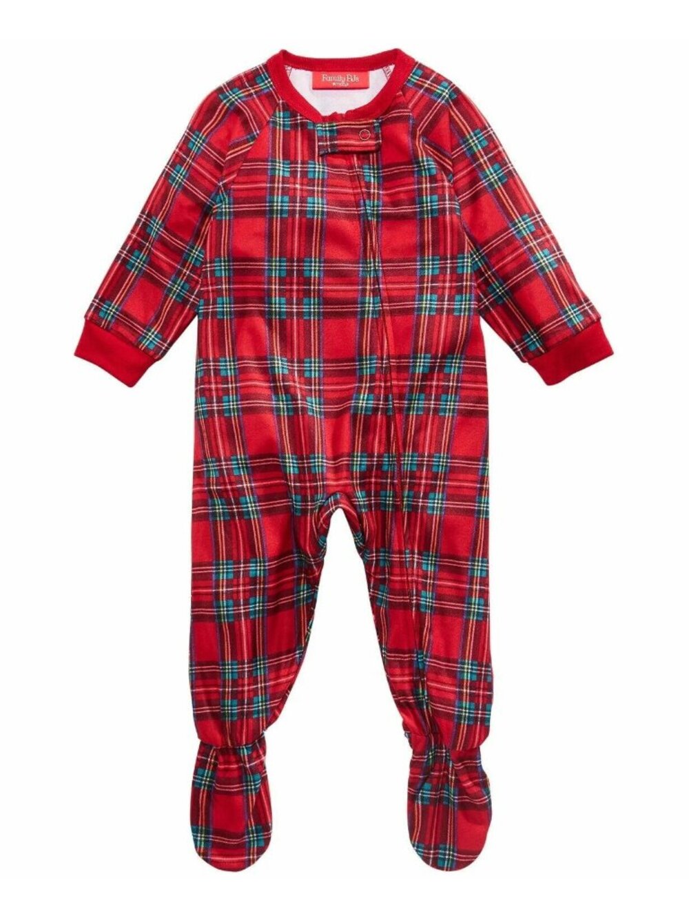 Family Pajamas Matching Baby Red Brinkley Plaid Footed Pajamas 6 - 9 Months